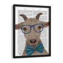 Nerdy Goat Book Imprimir - Fab Funky | Cuadro decorativo de Canvas Lab