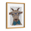 Nerdy Goat Book Imprimir - Fab Funky | Cuadro decorativo de Canvas Lab