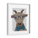 Nerdy Goat Book Imprimir - Fab Funky | Cuadro decorativo de Canvas Lab