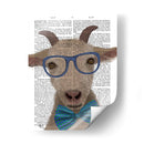 Nerdy Goat Book Imprimir - Fab Funky | Cuadro decorativo de Canvas Lab