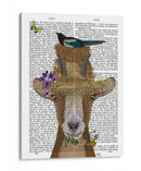 Cabra En La Impresión Del Libro Del Sombrero De Paja - Fab Funky | Cuadro decorativo de Canvas Lab