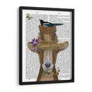 Cabra En La Impresión Del Libro Del Sombrero De Paja - Fab Funky | Cuadro decorativo de Canvas Lab