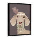 Posh Cabra Blanca - Fab Funky | Cuadro decorativo de Canvas Lab