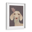 Posh Cabra Blanca - Fab Funky | Cuadro decorativo de Canvas Lab