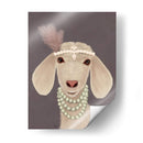 Posh Cabra Blanca - Fab Funky | Cuadro decorativo de Canvas Lab