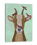 Cabra Y Pájaros Rojos - Fab Funky | Cuadro decorativo de Canvas Lab