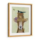 Cabra En Sombrero De Paja - Fab Funky | Cuadro decorativo de Canvas Lab