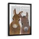 Duo Donkey, Mirando Tu Libro Live - Fab Funky | Cuadro decorativo de Canvas Lab