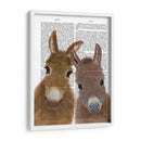 Duo Donkey, Mirando Tu Libro Live - Fab Funky | Cuadro decorativo de Canvas Lab