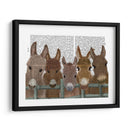 Manada De Burro En La Impresión Del Libro De La Cerca - Fab Funky | Cuadro decorativo de Canvas Lab