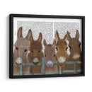 Manada De Burro En La Impresión Del Libro De La Cerca - Fab Funky | Cuadro decorativo de Canvas Lab