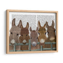 Manada De Burro En La Impresión Del Libro De La Cerca - Fab Funky | Cuadro decorativo de Canvas Lab