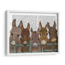 Manada De Burro En La Impresión Del Libro De La Cerca - Fab Funky | Cuadro decorativo de Canvas Lab