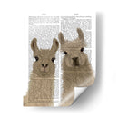Llama Duo, Te Mira Libro Imprimir - Fab Funky | Cuadro decorativo de Canvas Lab