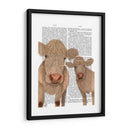 Dúo De Vaca, Crema, Mirándote Impresión De Libros - Fab Funky | Cuadro decorativo de Canvas Lab