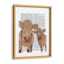 Dúo De Vaca, Crema, Mirándote Impresión De Libros - Fab Funky | Cuadro decorativo de Canvas Lab