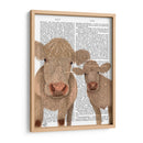 Dúo De Vaca, Crema, Mirándote Impresión De Libros - Fab Funky | Cuadro decorativo de Canvas Lab