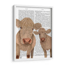 Dúo De Vaca, Crema, Mirándote Impresión De Libros - Fab Funky | Cuadro decorativo de Canvas Lab