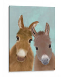 Dúo De Burro, Mirándote - Fab Funky | Cuadro decorativo de Canvas Lab
