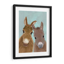 Dúo De Burro, Mirándote - Fab Funky | Cuadro decorativo de Canvas Lab