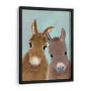 Dúo De Burro, Mirándote - Fab Funky | Cuadro decorativo de Canvas Lab