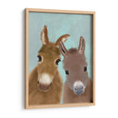 Dúo De Burro, Mirándote - Fab Funky | Cuadro decorativo de Canvas Lab