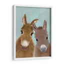 Dúo De Burro, Mirándote - Fab Funky | Cuadro decorativo de Canvas Lab