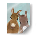 Dúo De Burro, Mirándote - Fab Funky | Cuadro decorativo de Canvas Lab