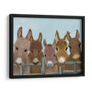Manada De Burro En La Cerca - Fab Funky | Cuadro decorativo de Canvas Lab