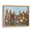 Manada De Burro En La Cerca - Fab Funky | Cuadro decorativo de Canvas Lab