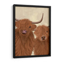 Highland Cow Duo, Mirándote - Fab Funky | Cuadro decorativo de Canvas Lab