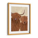 Highland Cow Duo, Mirándote - Fab Funky | Cuadro decorativo de Canvas Lab