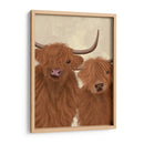 Highland Cow Duo, Mirándote - Fab Funky | Cuadro decorativo de Canvas Lab