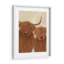 Highland Cow Duo, Mirándote - Fab Funky | Cuadro decorativo de Canvas Lab