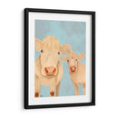 Dúo De Vaca, Crema, Mirándote - Fab Funky | Cuadro decorativo de Canvas Lab