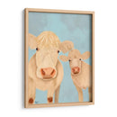 Dúo De Vaca, Crema, Mirándote - Fab Funky | Cuadro decorativo de Canvas Lab