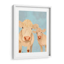 Dúo De Vaca, Crema, Mirándote - Fab Funky | Cuadro decorativo de Canvas Lab