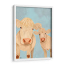 Dúo De Vaca, Crema, Mirándote - Fab Funky | Cuadro decorativo de Canvas Lab