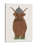 Highland Cow Viking - Fab Funky | Cuadro decorativo de Canvas Lab