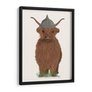Highland Cow Viking - Fab Funky | Cuadro decorativo de Canvas Lab
