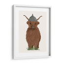 Highland Cow Viking - Fab Funky | Cuadro decorativo de Canvas Lab