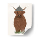 Highland Cow Viking - Fab Funky | Cuadro decorativo de Canvas Lab