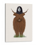 Policía De Vaca Highland - Fab Funky | Cuadro decorativo de Canvas Lab