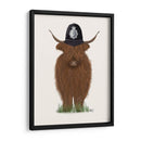 Policía De Vaca Highland - Fab Funky | Cuadro decorativo de Canvas Lab
