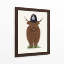 Policía De Vaca Highland - Fab Funky | Cuadro decorativo de Canvas Lab