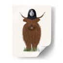 Policía De Vaca Highland - Fab Funky | Cuadro decorativo de Canvas Lab