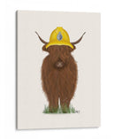 Bombero De La Vaca De Las Tierras Altas - Fab Funky | Cuadro decorativo de Canvas Lab