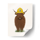 Bombero De La Vaca De Las Tierras Altas - Fab Funky | Cuadro decorativo de Canvas Lab