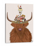Sombrero De Vacas Y Helados Highland - Fab Funky | Cuadro decorativo de Canvas Lab