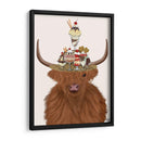 Sombrero De Vacas Y Helados Highland - Fab Funky | Cuadro decorativo de Canvas Lab